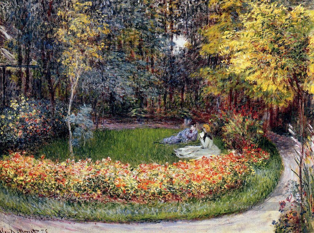Dans le jardin Claude Monet Peintures à l'huile